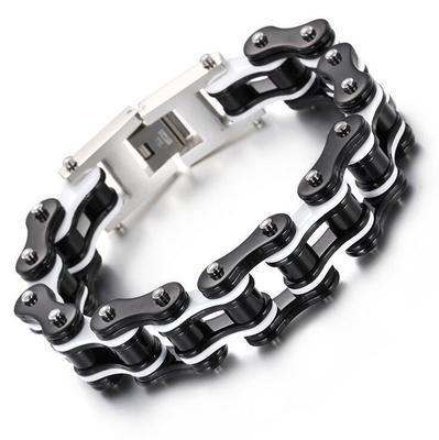 Diverse colorful motorcycle chain bracelet
