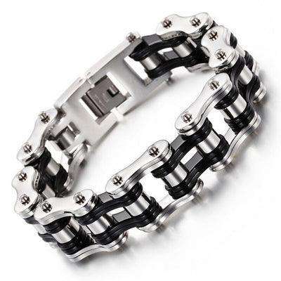 Diverse colorful motorcycle chain bracelet