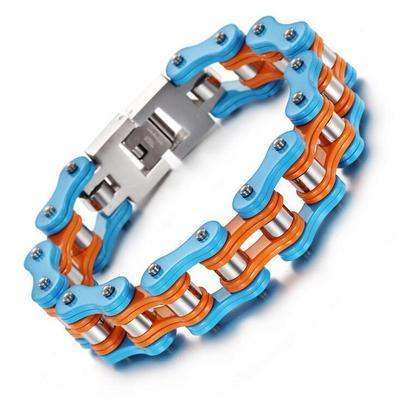 Diverse colorful motorcycle chain bracelet - Prop and Piston