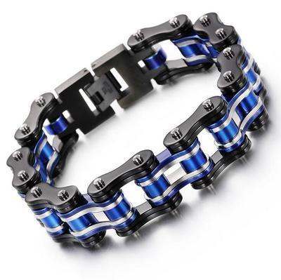Diverse colorful motorcycle chain bracelet - Prop and Piston