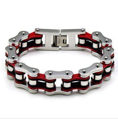 Diverse colorful motorcycle chain bracelet - Prop and Piston