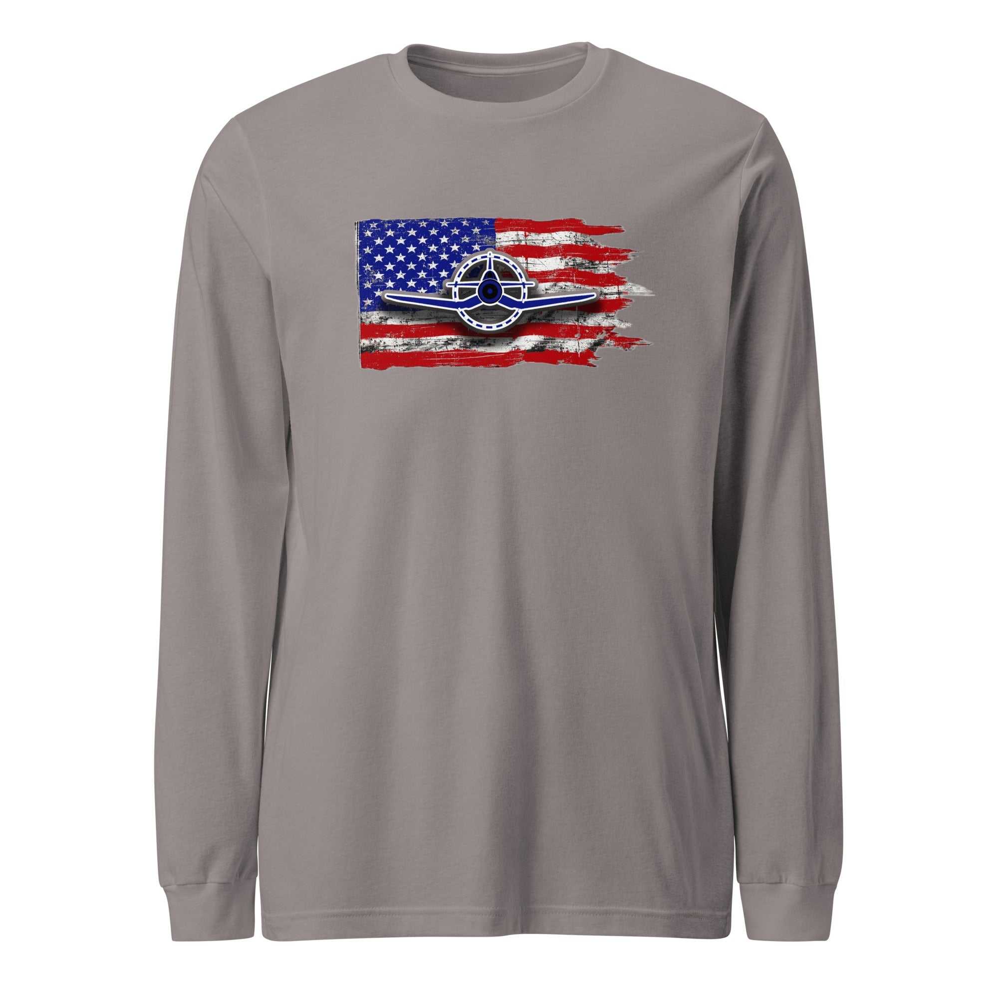Airplane Tee F4U Unisex Long Sleeve Tee - Prop and Piston