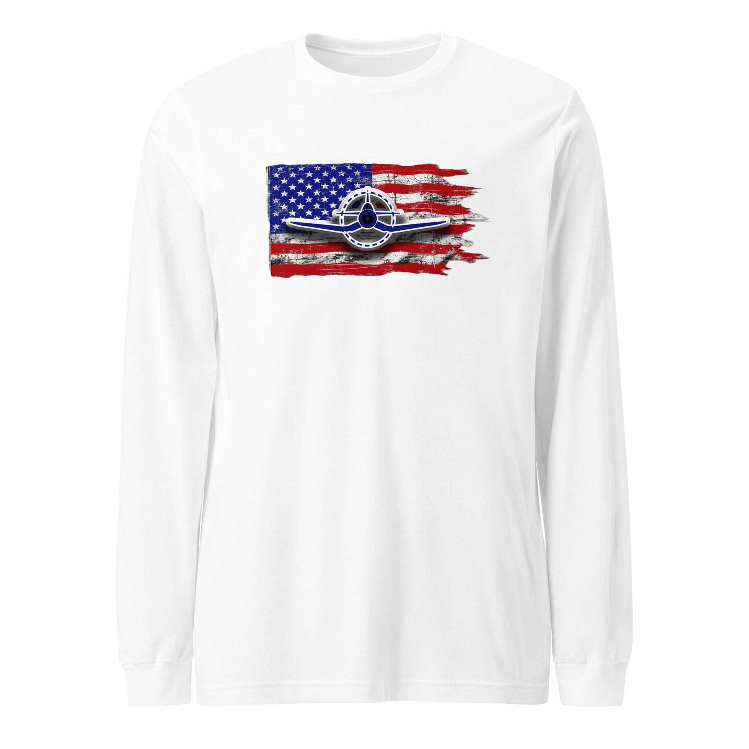 Airplane Tee F4U Unisex Long Sleeve Tee - Prop and Piston