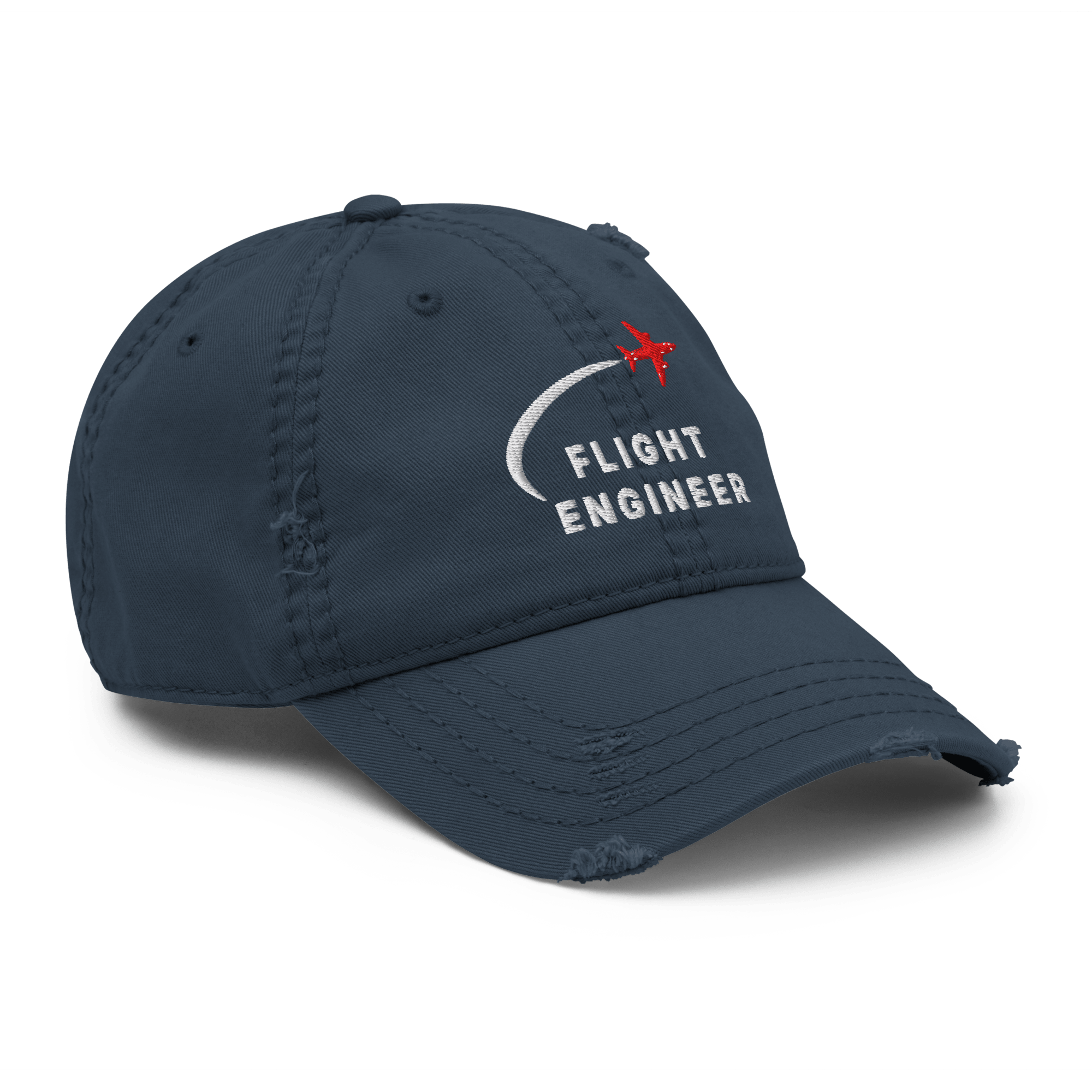 Flight Engineer distressed aviation dad hat - Prop and Piston
