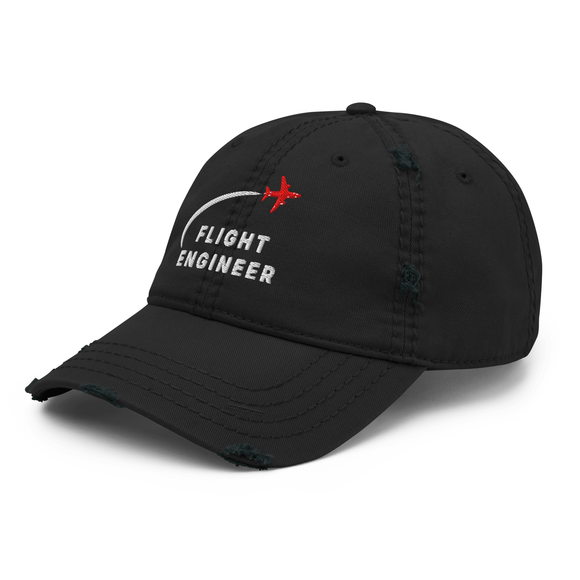 Flight Engineer distressed aviation dad hat - Prop and Piston