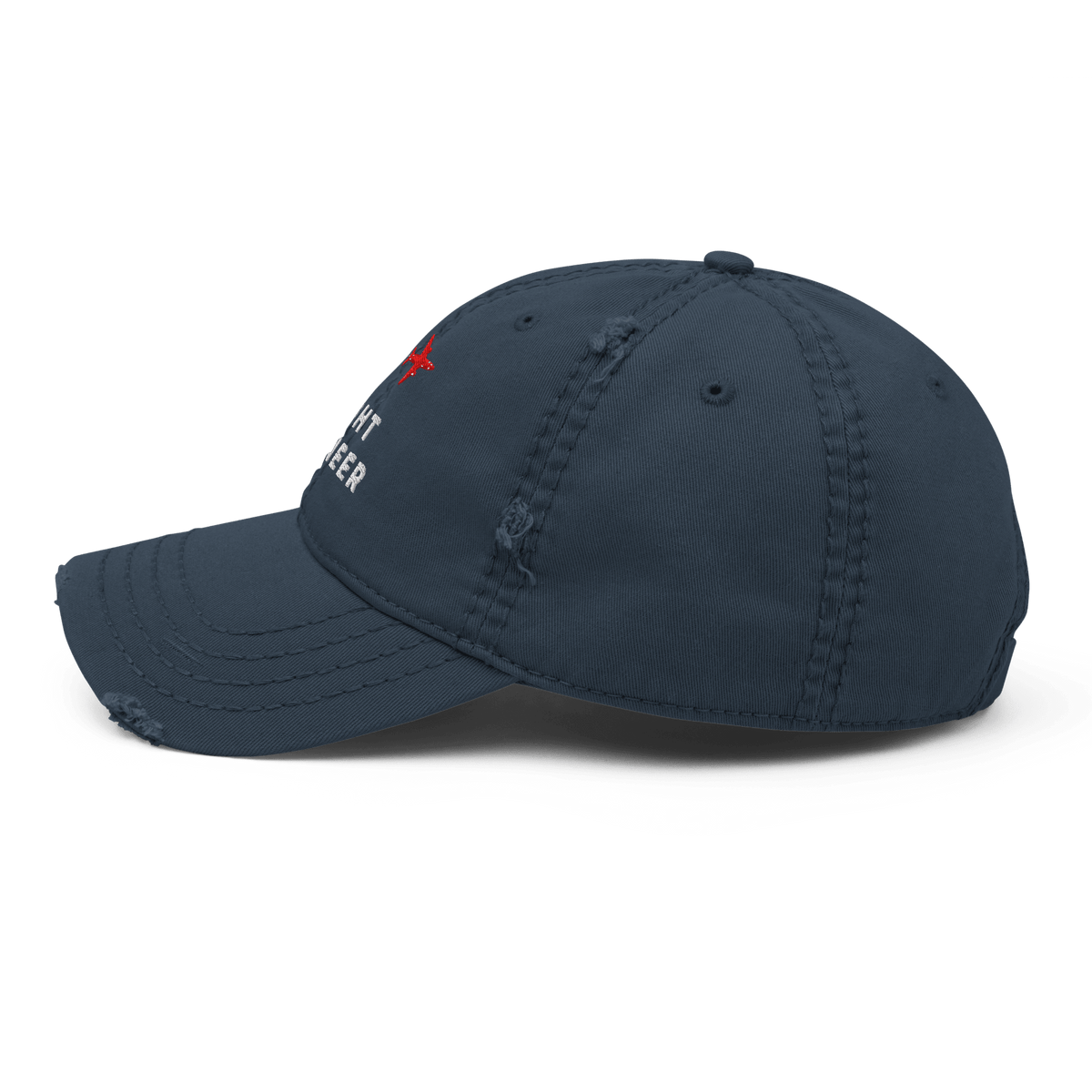 Flight Engineer distressed aviation dad hat - Prop and Piston