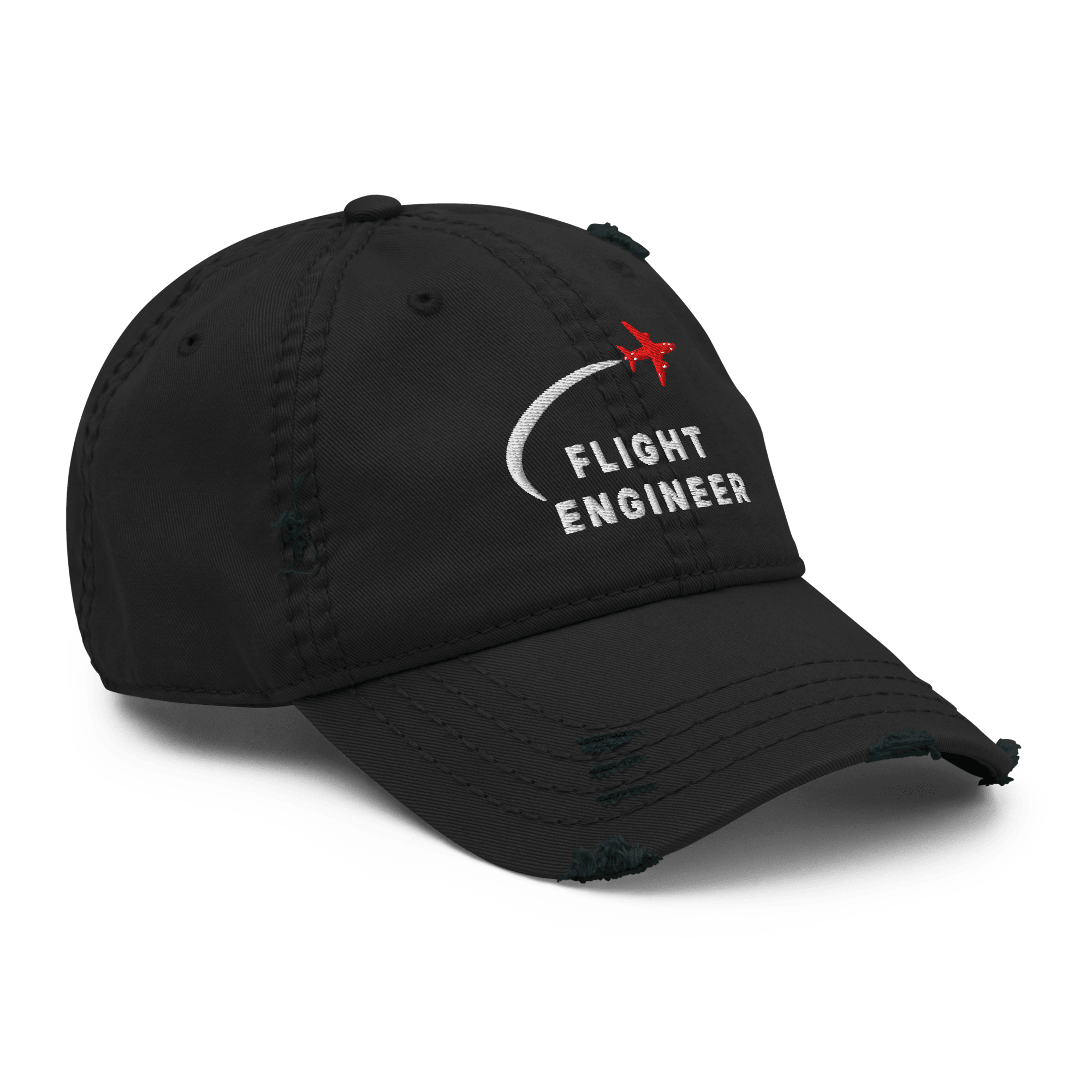 Flight Engineer distressed aviation dad hat - Prop and Piston
