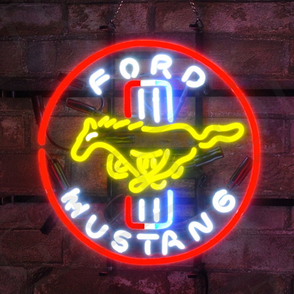 Ford Neon Mustang Racing Car Auto Neon Signs Light - Prop and Piston