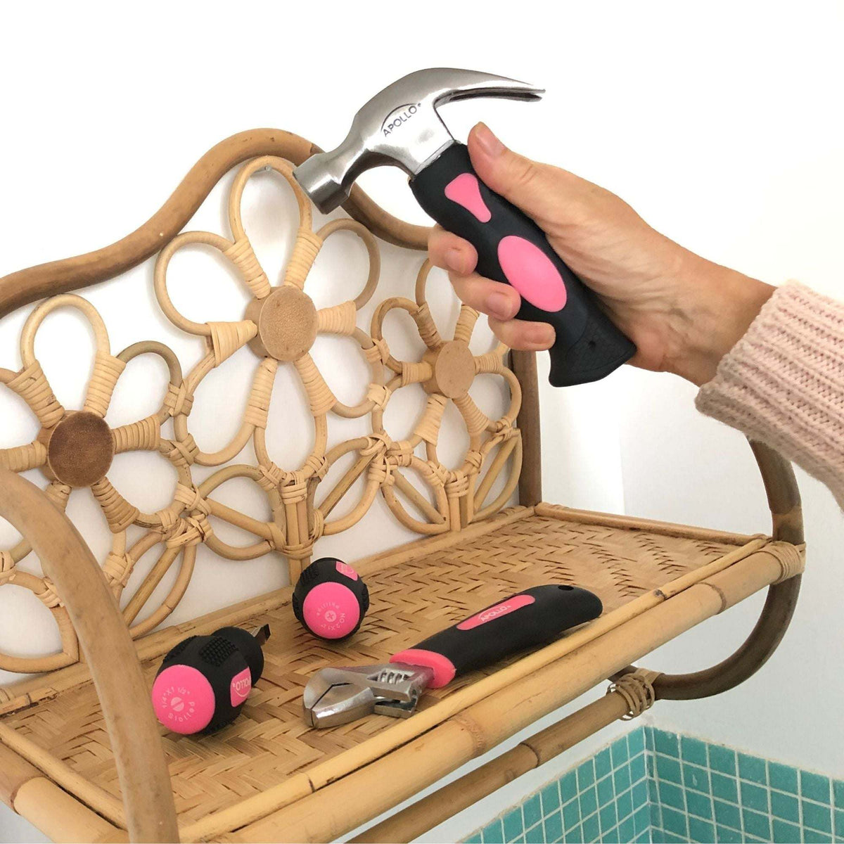 Four Piece Stubby Tool Set - Pink - DT0240P - Prop and Piston