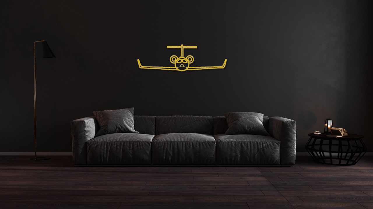 Custom Jet Metal Wall Art – Personalized ‘Jet #1’ Steel Silhouette, LED Optional, Aviation Gift, Powder-Coated Decor