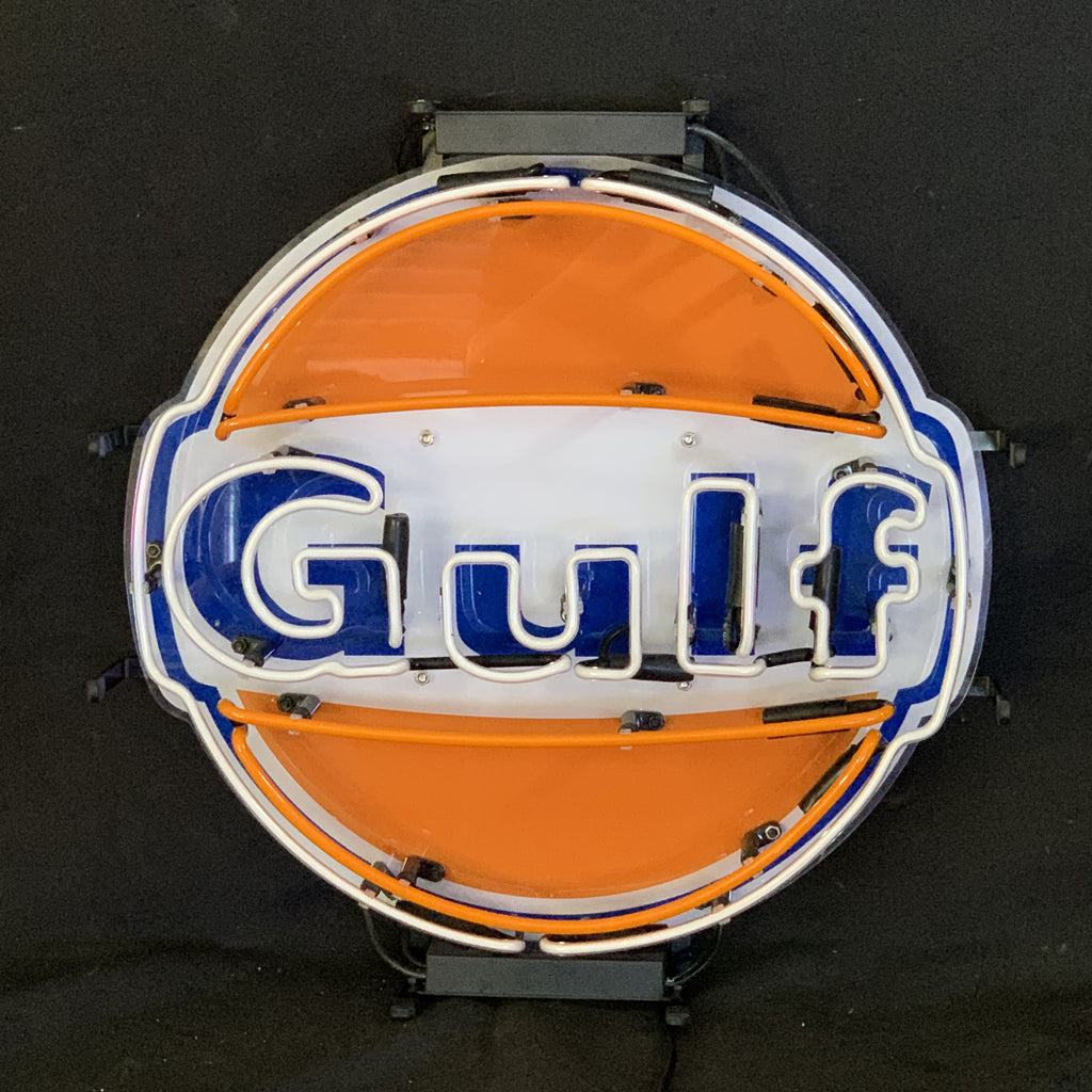 Gulf Gasoline Neon Signs Light - Prop and Piston