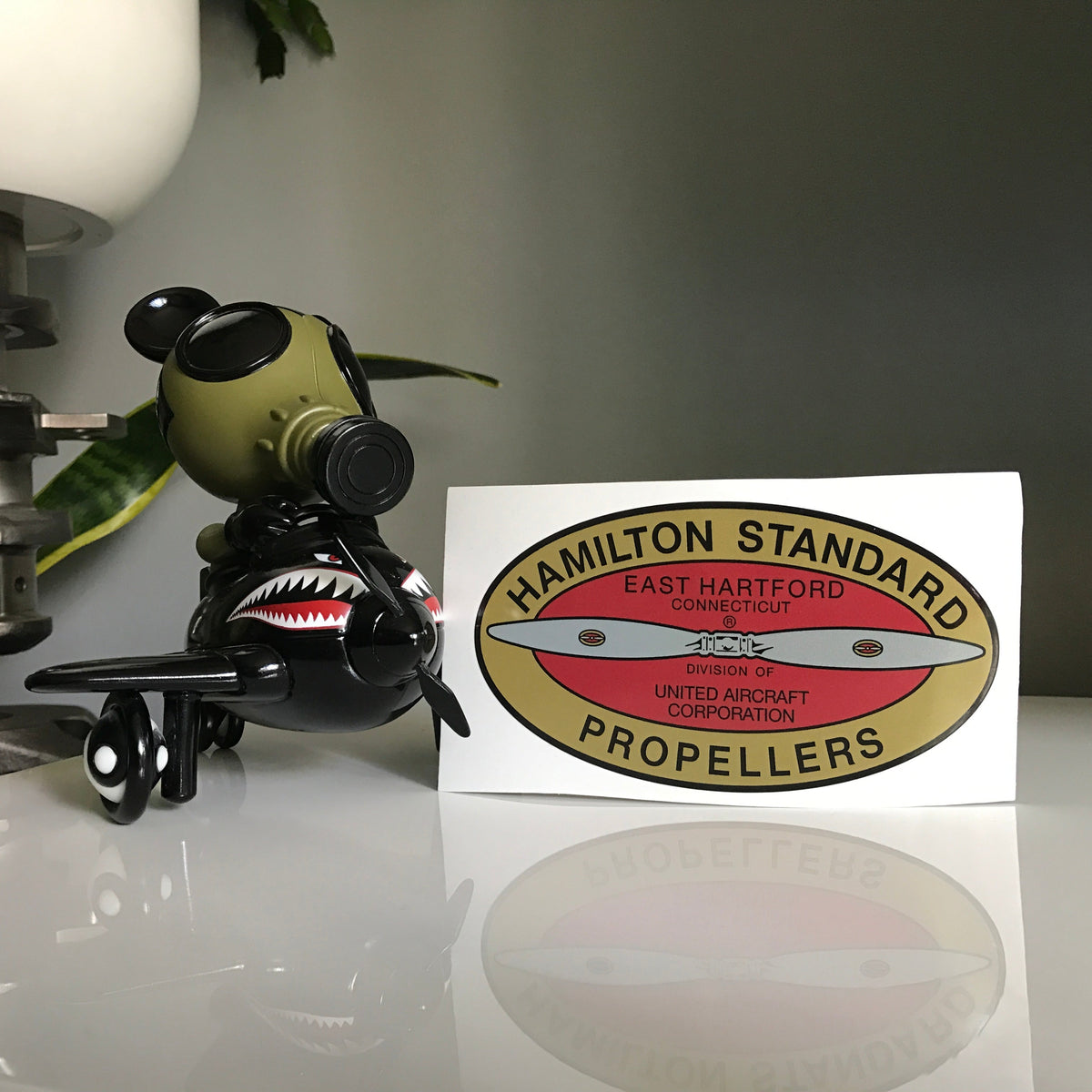 Hamilton Standard East Hartford 1932-1952 WWII Airplane Propeller Replacement Decal Sticker - Prop and Piston