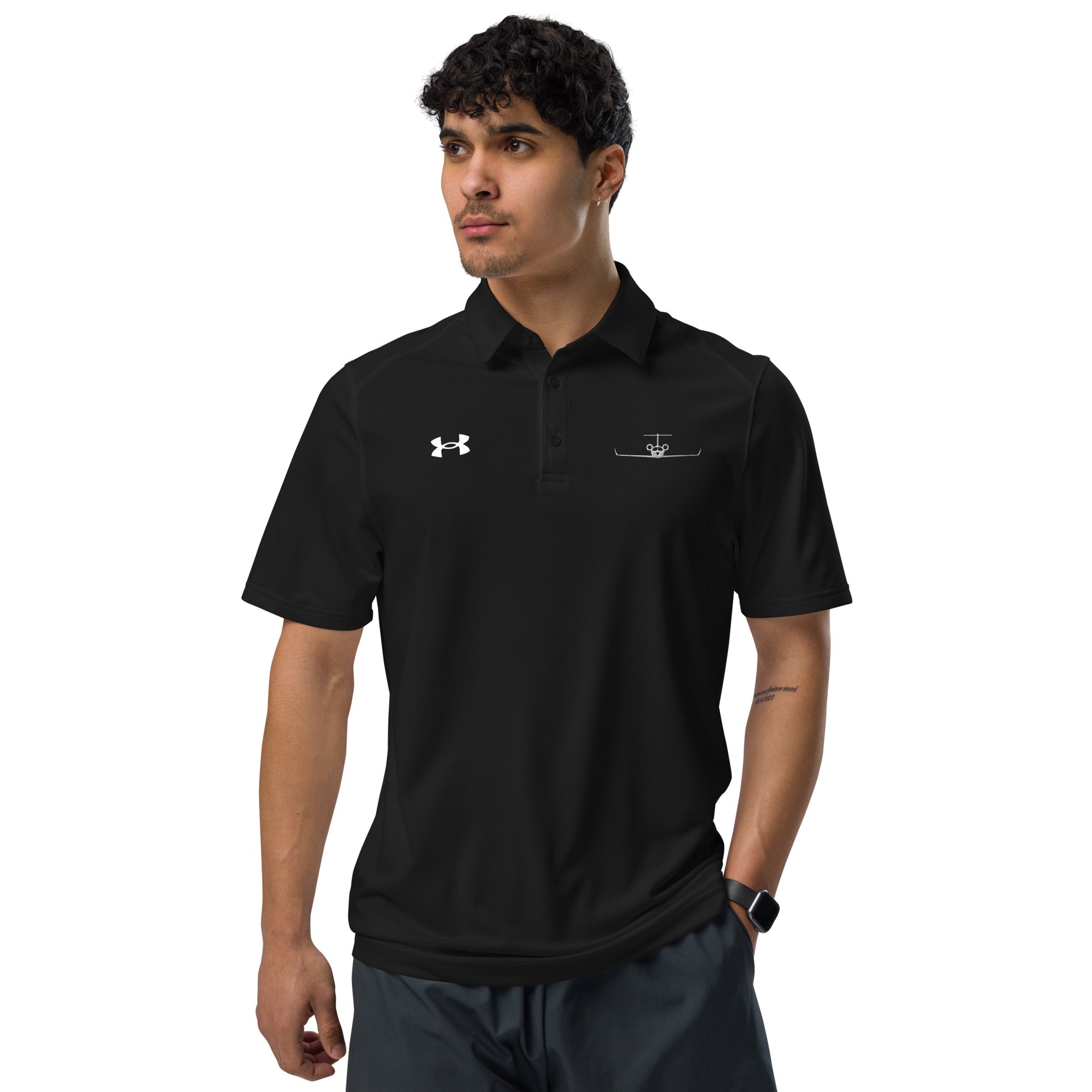 Jet Set Under Armour® men's polo - Prop and Piston