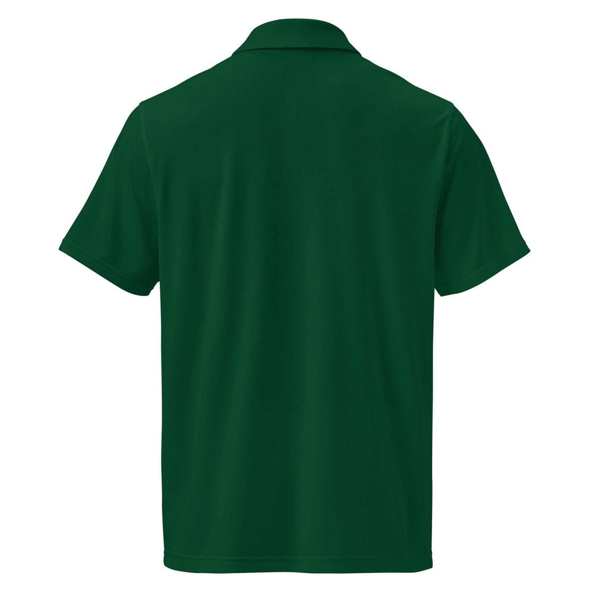 Men's pilot polo shirt with embroidered private jet logo, performance fit, moisture-wicking fabric
