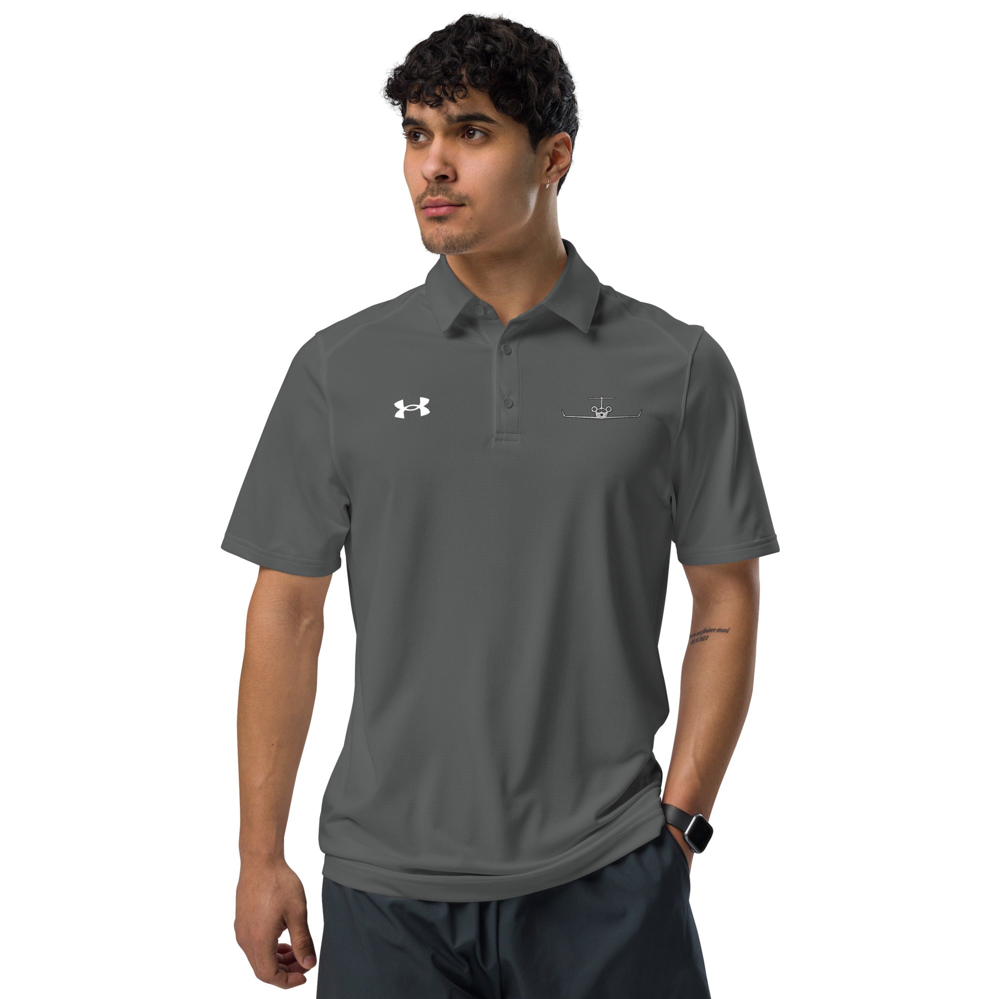 Jet Set Under Armour® men's polo - Prop and Piston