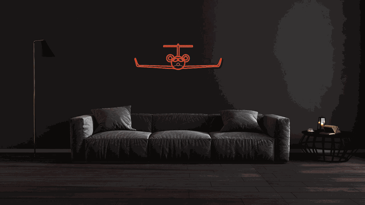 Metal wall art steel silhouette jet aircraft in vibrant colors and various sizes for aviation decor and personalized gifts