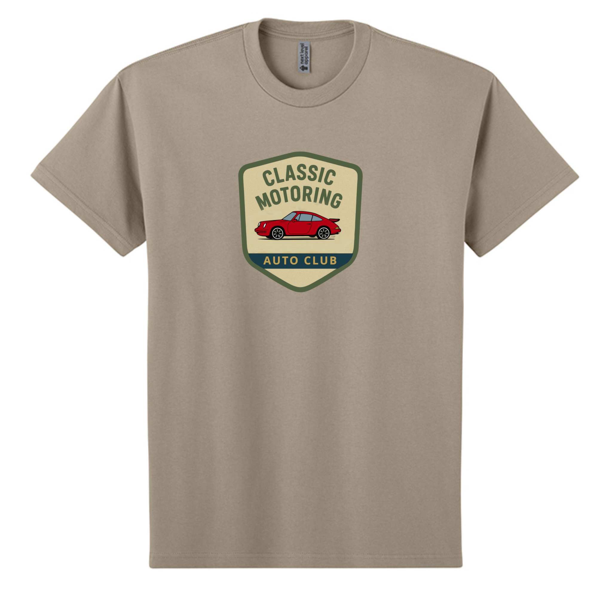 Classic Car T-Shirt in heather gray with relaxed fit and dropped shoulder