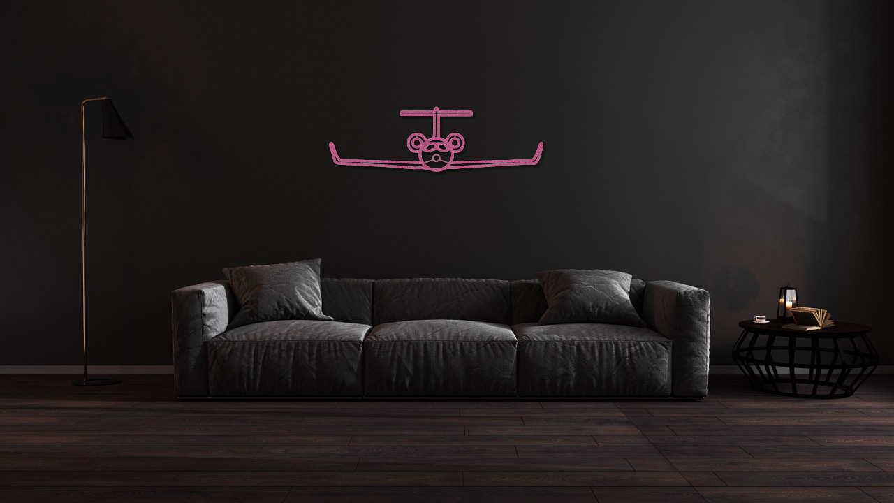 Custom Jet Metal Wall Art – Personalized ‘Jet #1’ Steel Silhouette, LED Optional, Aviation Gift, Powder-Coated Decor