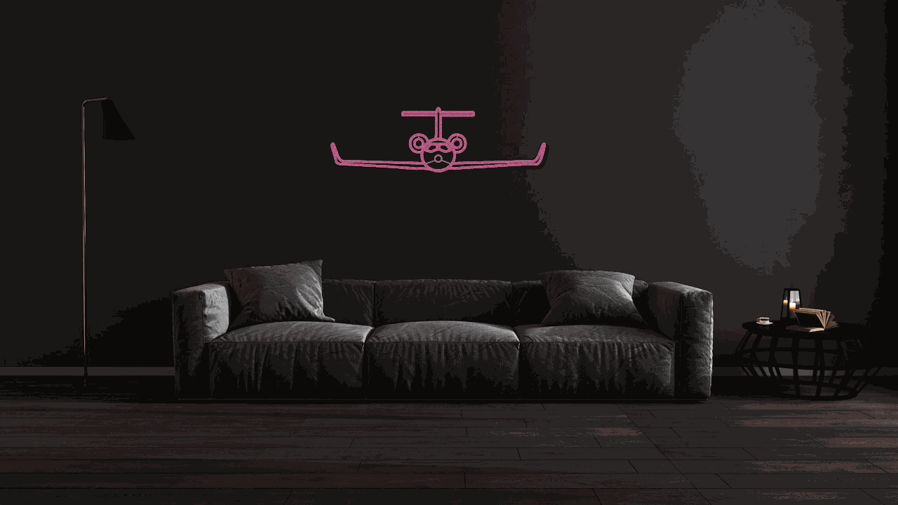 Metal wall art steel silhouette Jet