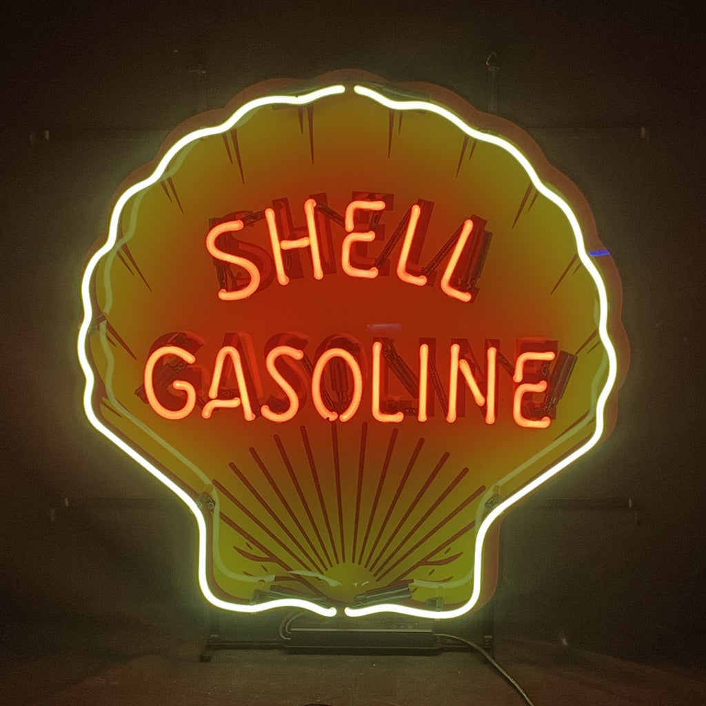 Shell Gasoline Neon Signs Light - Prop and Piston