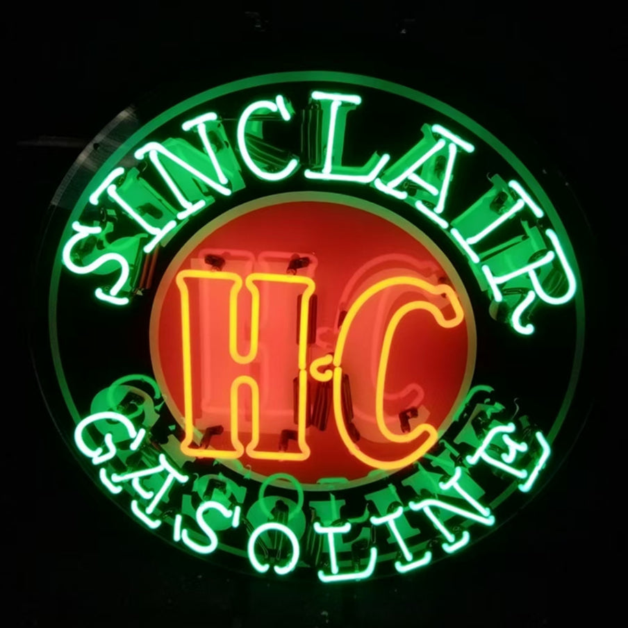 Sinclair HC Gasoline Neon Signs Light - Prop and Piston