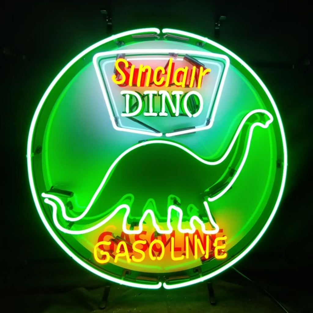 Sinclair Dino Gasoline Neon Signs Light - Prop and Piston