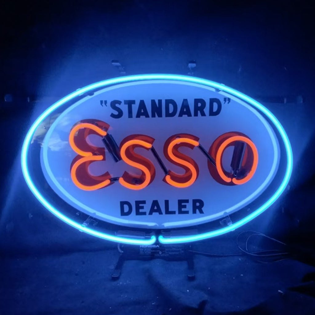 Standard Esso Dealer Neon Signs Light - Prop and Piston