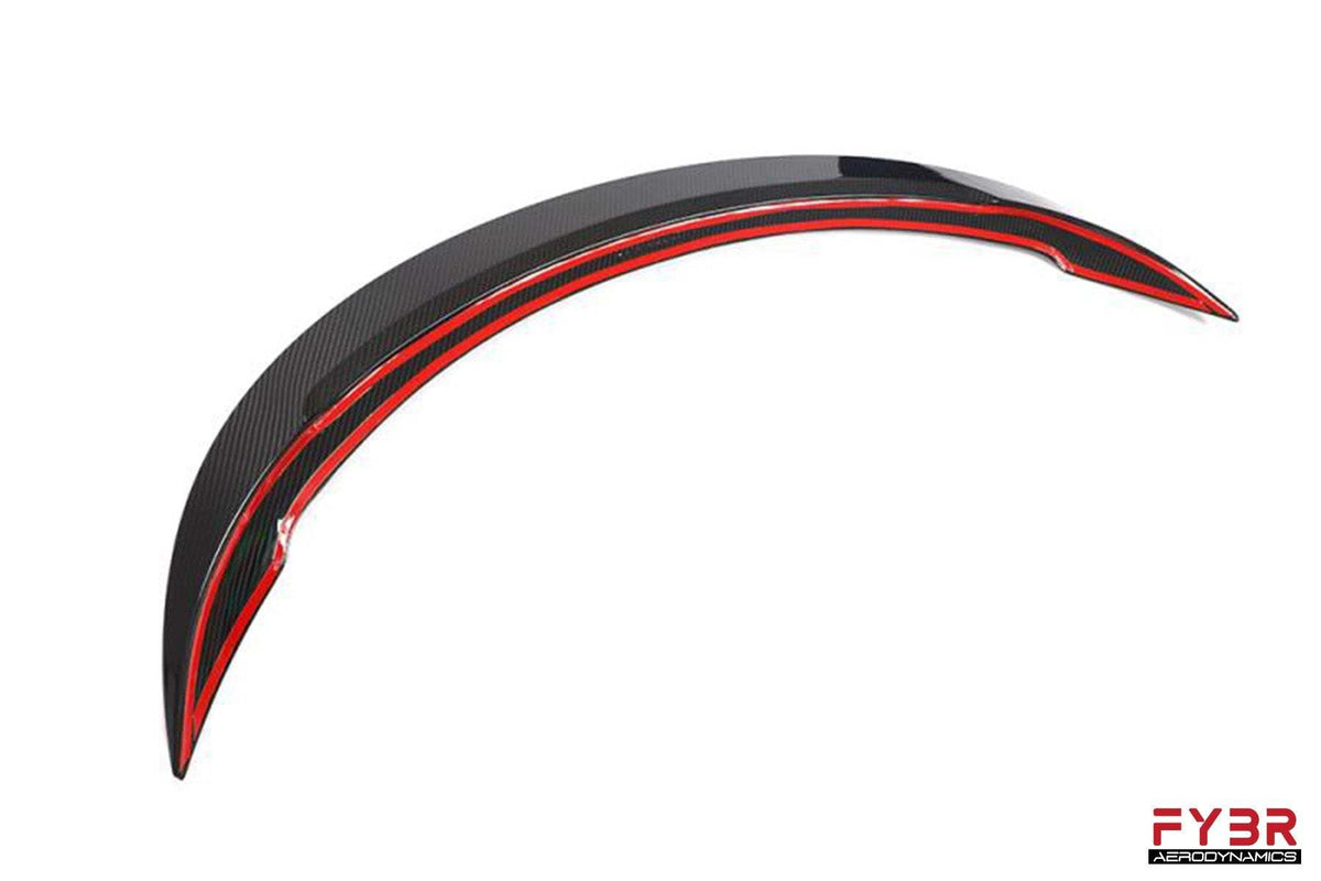 Tesla Model Y AGX Genuine Dry Carbon Fiber Trunk Spoiler | FYBR Aerodynamics - Prop and Piston