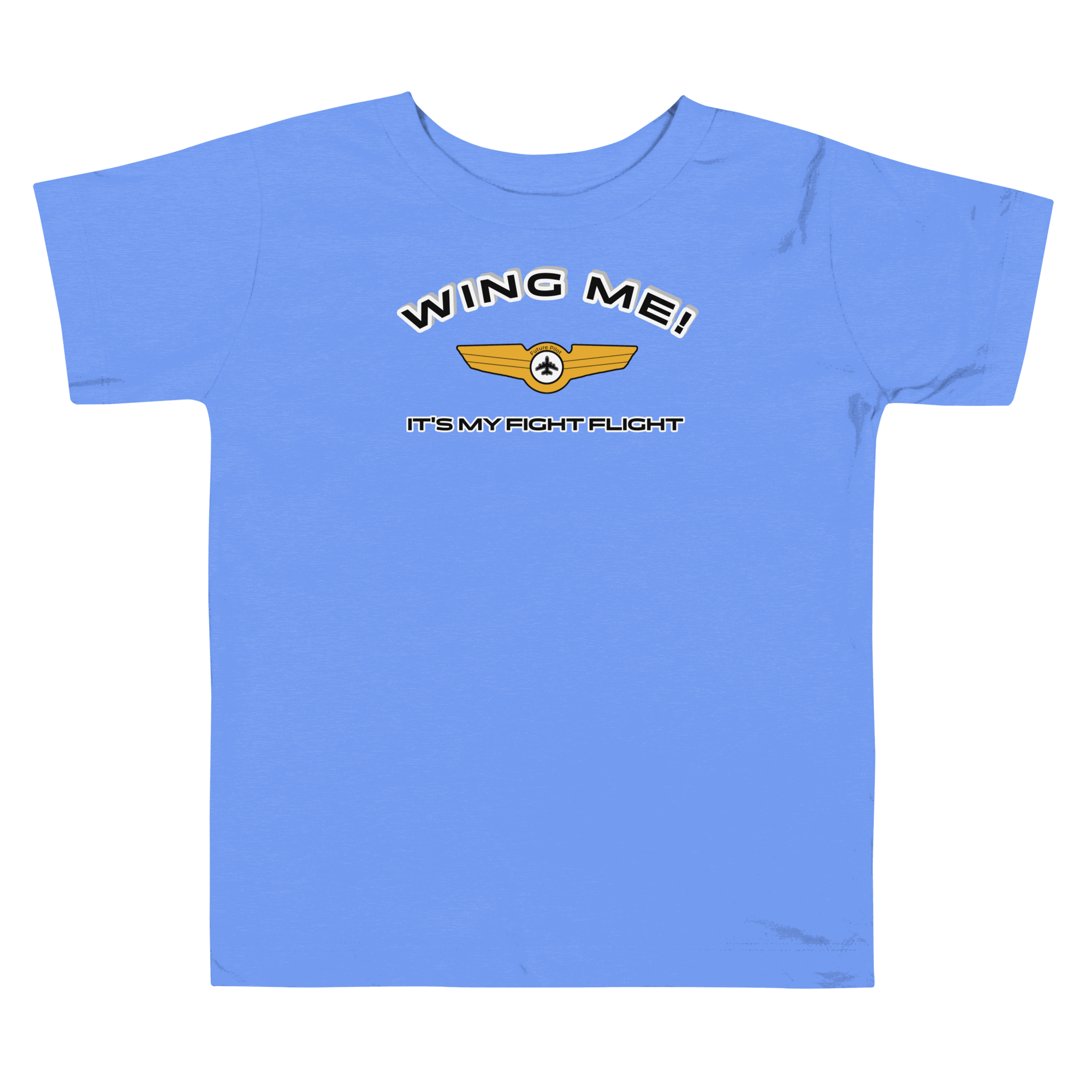 Travel ToddlerTee baby first flight tee with Wing Me slogan, soft breathable cotton, perfect for toddler travel and gifts