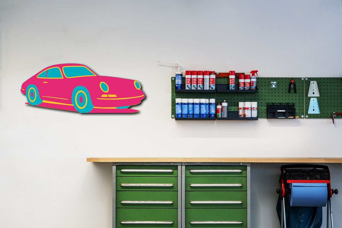 Sports Car Metal Art - Prop and Piston