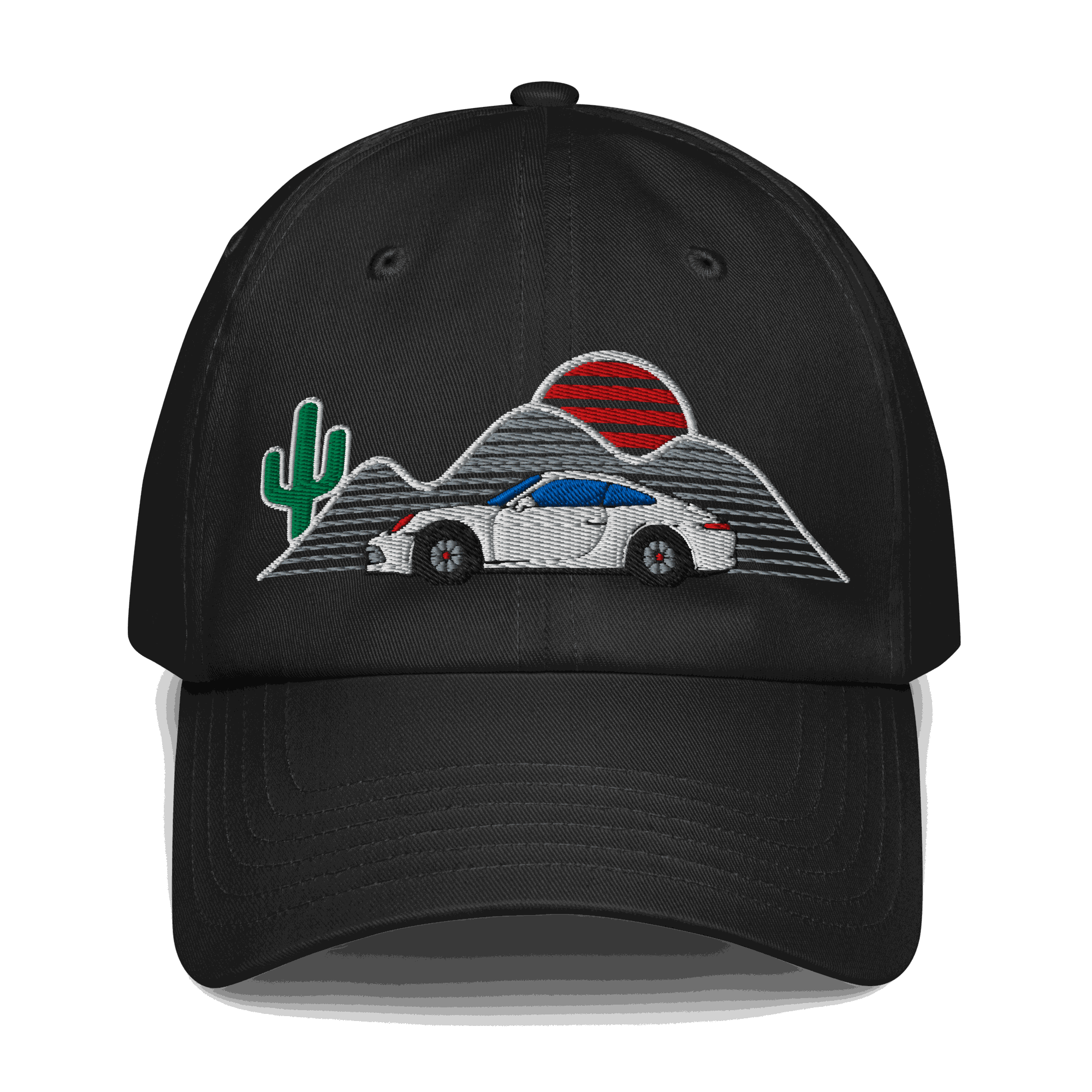 Retro classic car sunset baseball hat | Vintage Car & Road Trip Style