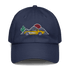 Corvette Sunset Cap C1 Emblem Embroidered Automotive Hat Yellow