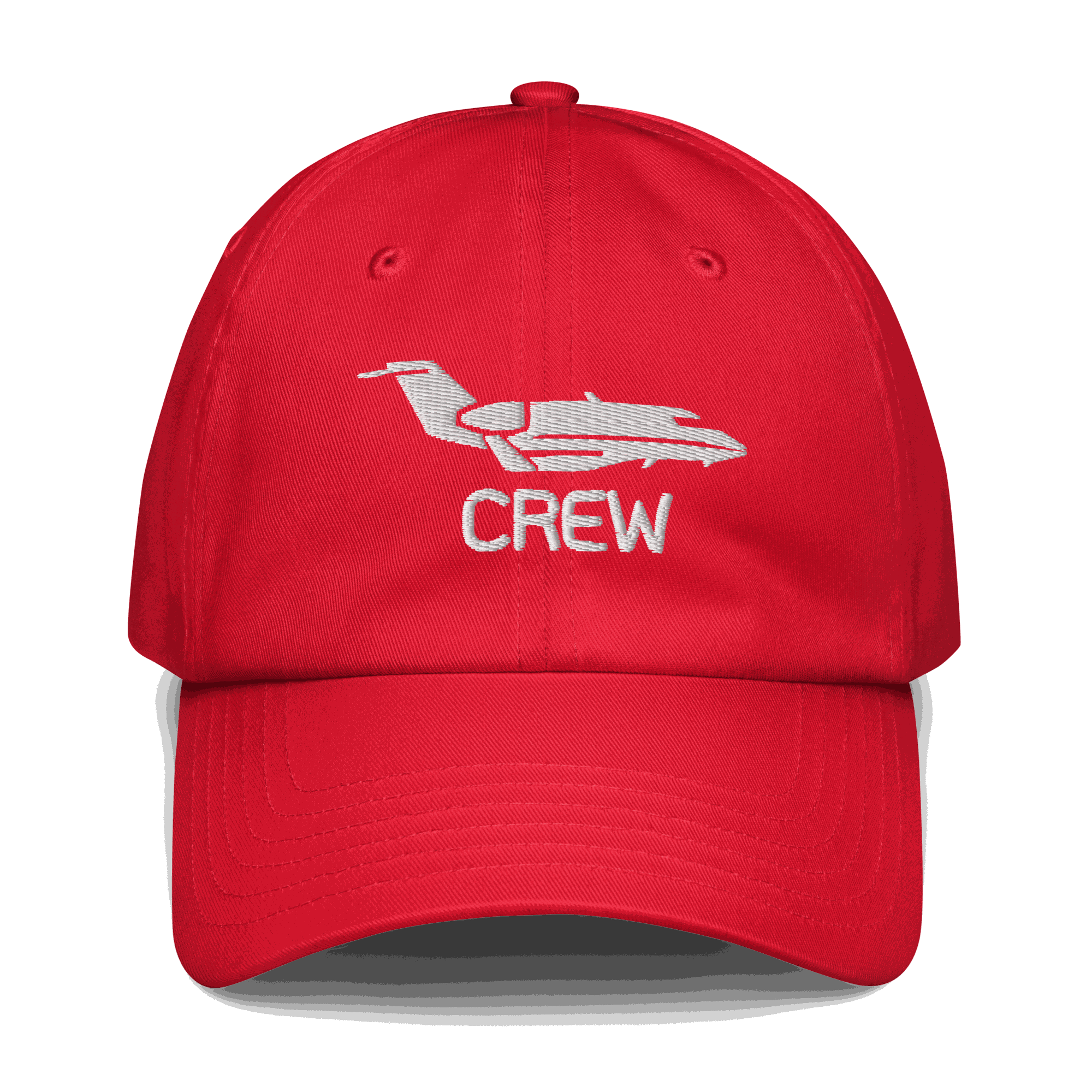 Adjustable unstructured cotton twill flight crew hat with embroidered Under Armour logo