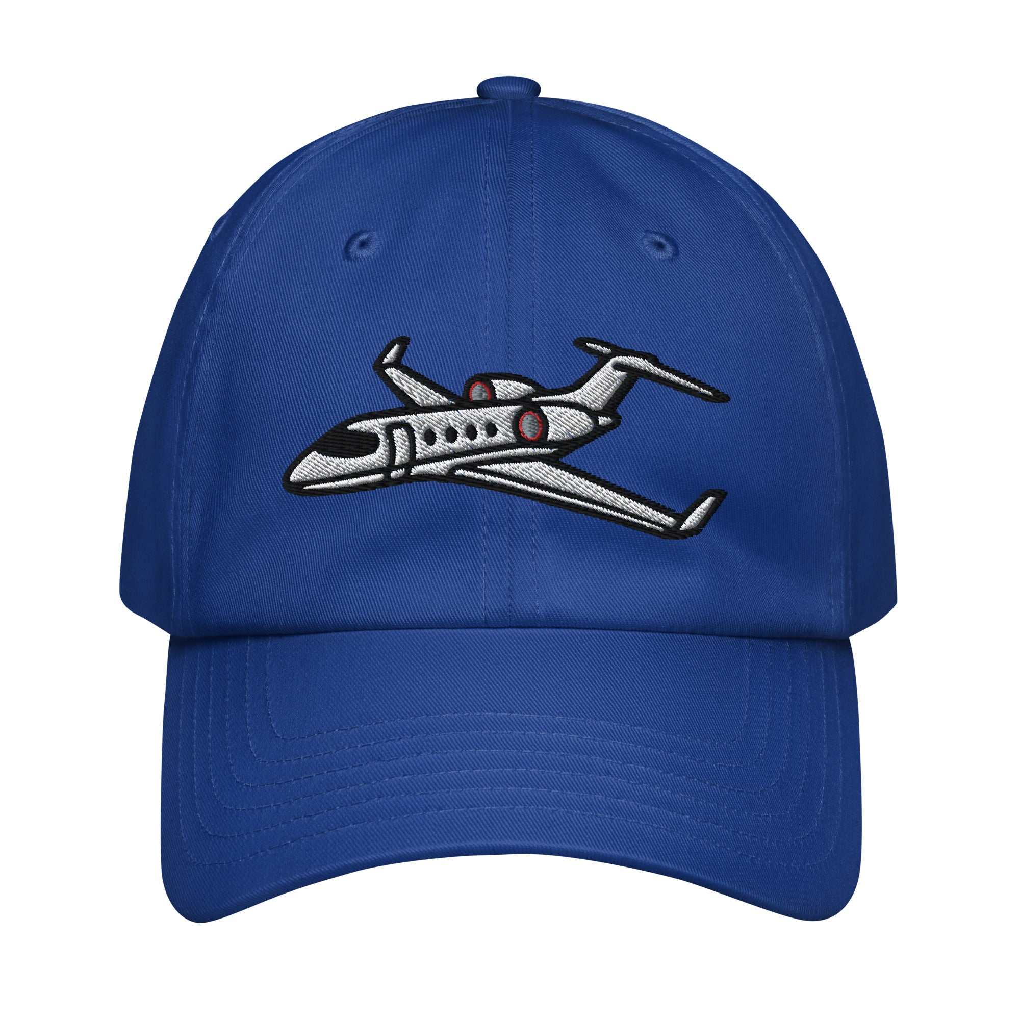 Under Armour® Jet Set blue dad hat with embroidered airplane and adjustable strap