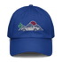 Corvette Sunset Hat – Embroidered Automotive Hat Car Enthusiasts Royal Blue