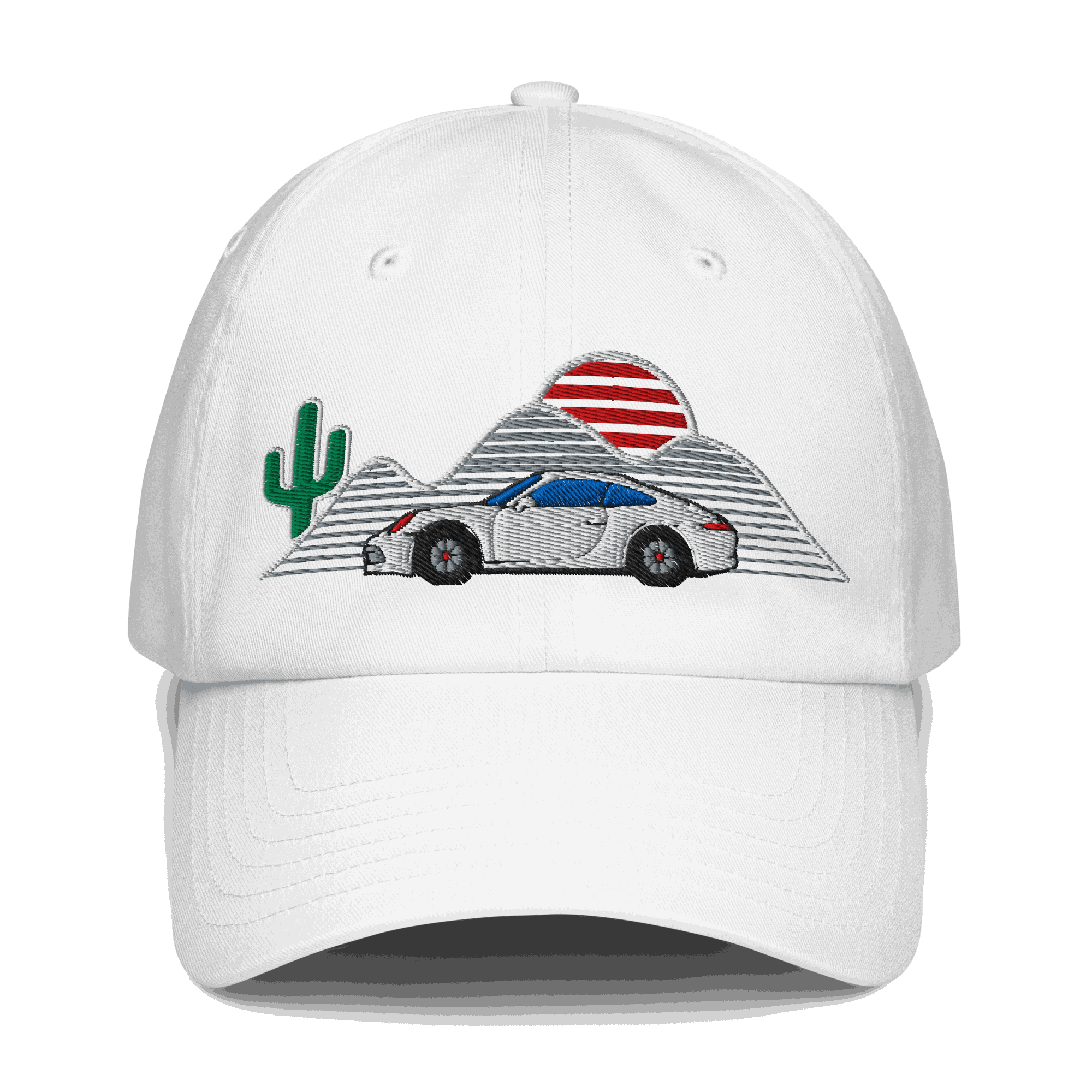 Retro classic car sunset baseball hat | Vintage Car & Road Trip Style