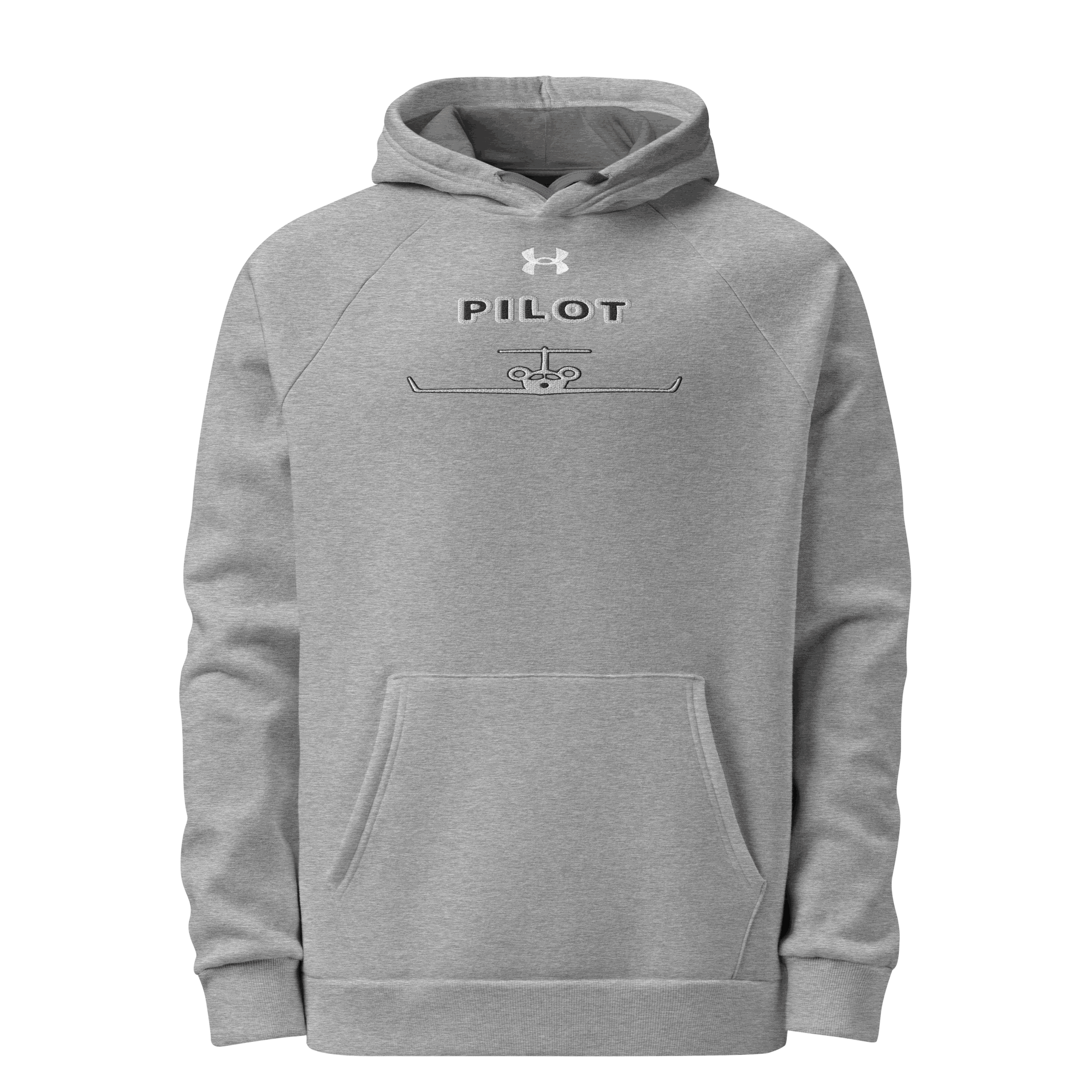 Under Armour Pilot hoodie in soft cotton-blend fleece with relaxed fit and embroidered logo
