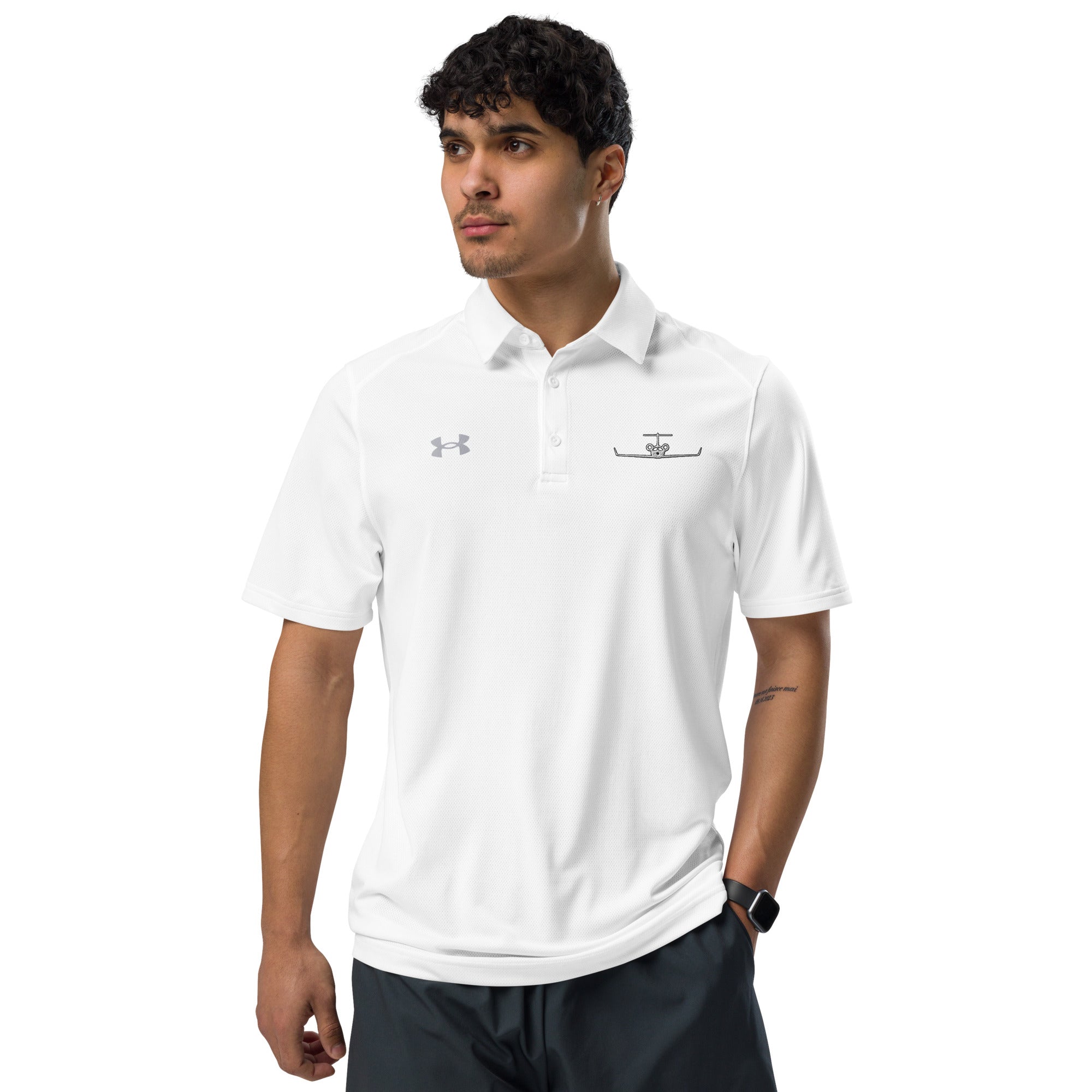 Jet Set Under Armour® men's polo - Prop and Piston