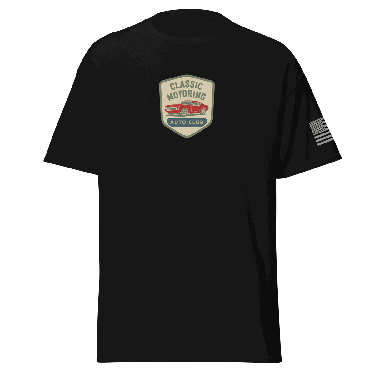 Black Classic Motoring cotton t-shirt - Unisex, Trendy & Comfortable Tee