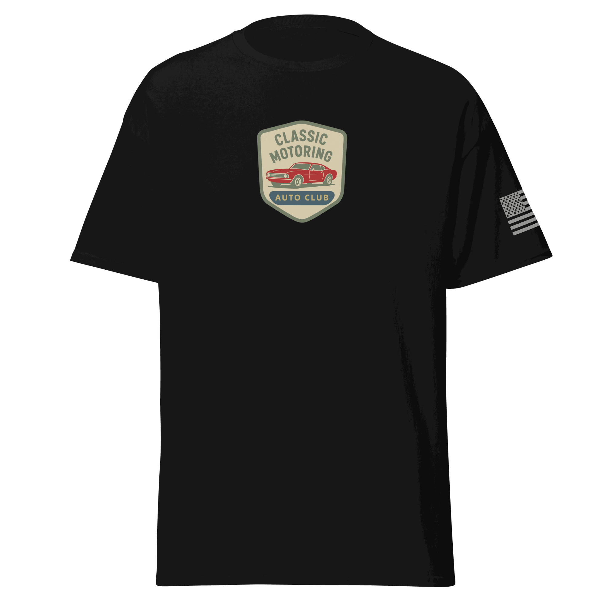 Black Classic Motoring cotton t-shirt - Unisex, Trendy & Comfortable Tee