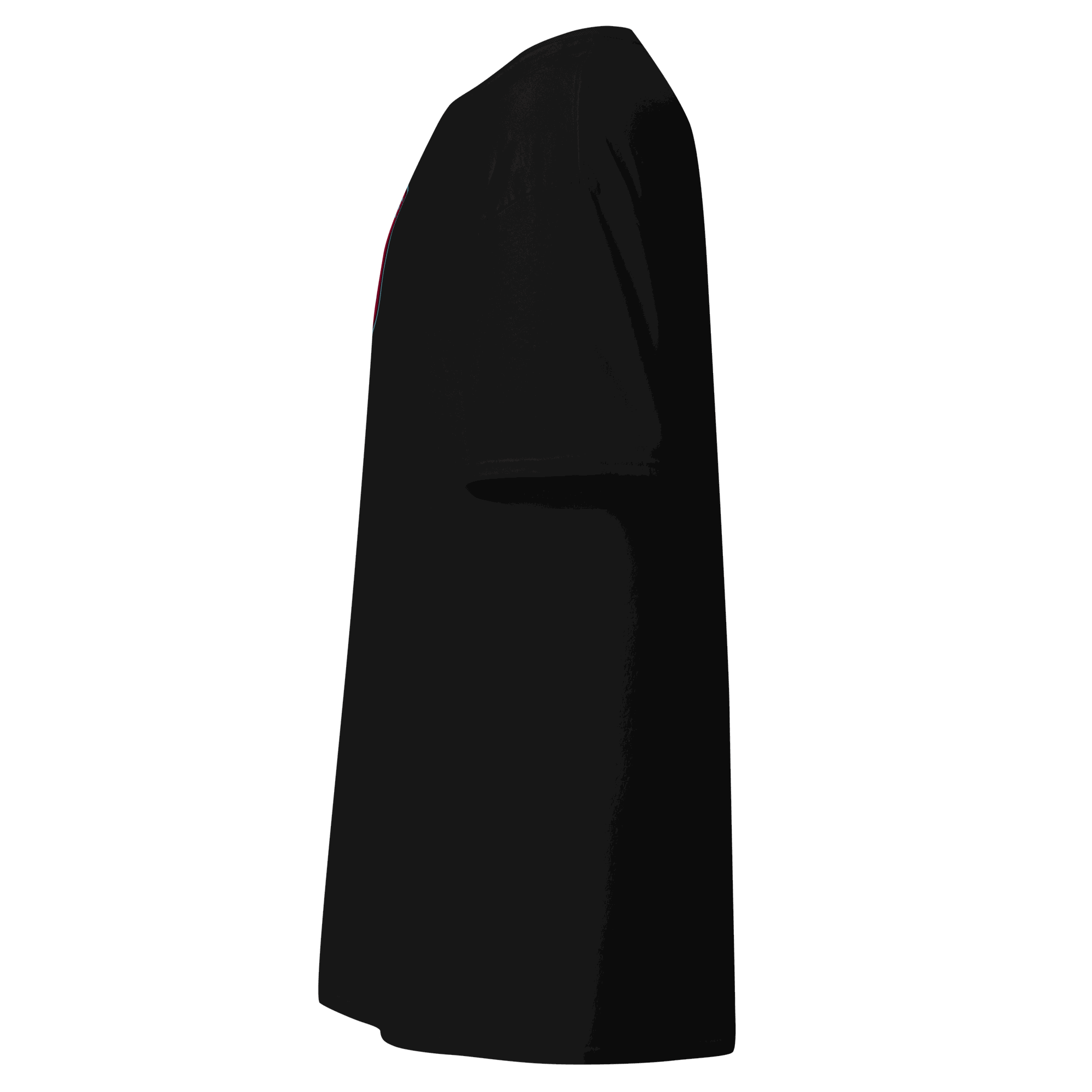 Vintage T-Shirt Side view of black Vintage Motors Classic T-Shirt made of 100% cotton with a structured fit and sharp edges.