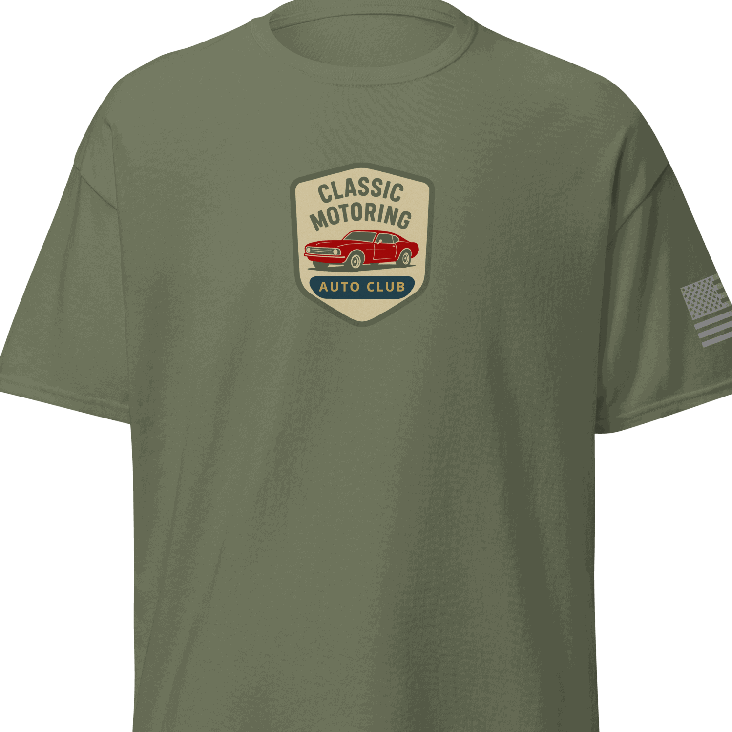 Product mockup Classic Motoring cotton t-shirt - Unisex, Trendy & Comfortable Tee