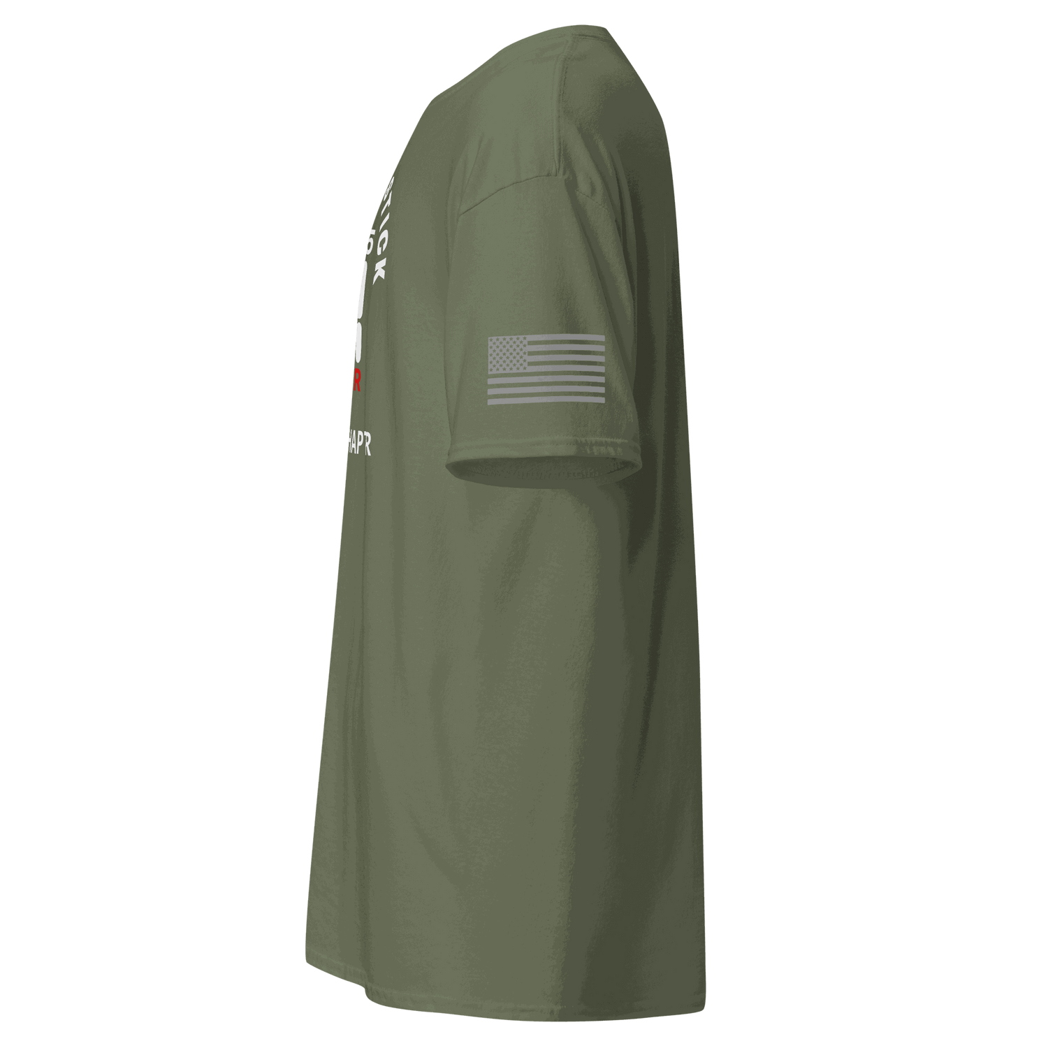 Stick Shift  Custom Manual transmission shirt featuring home state outline and American flag on sleeve.