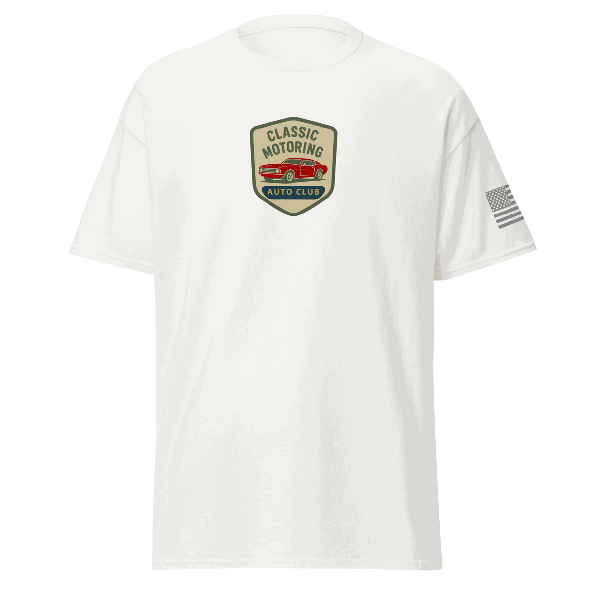 Product mockup Classic Motoring cotton t-shirt - Unisex, Trendy & Comfortable Tee