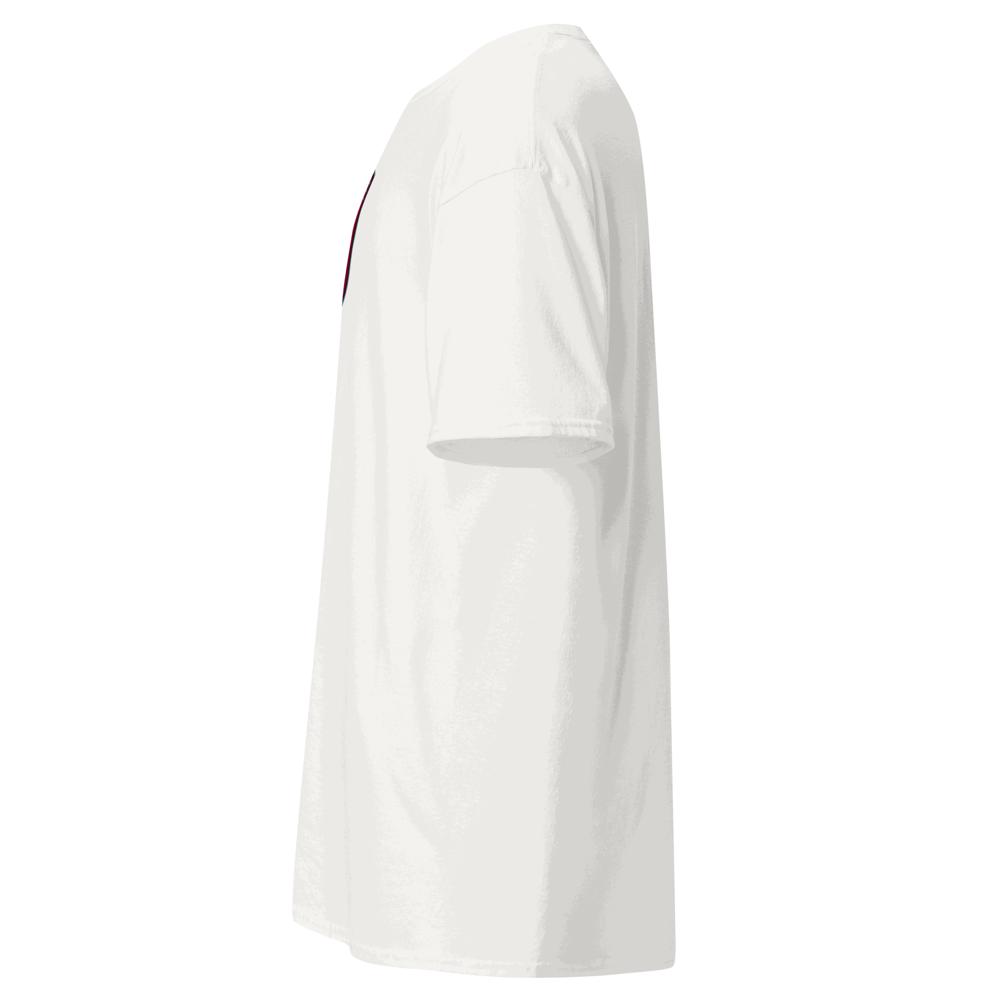 Vintage T-Shirt Side view of white Vintage Motors Classic T-Shirt made of 100% cotton with a structured fit and sharp edges