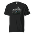 Nashville classic car t-shirt featuring a vintage car and Nashville skyline design on a black background.