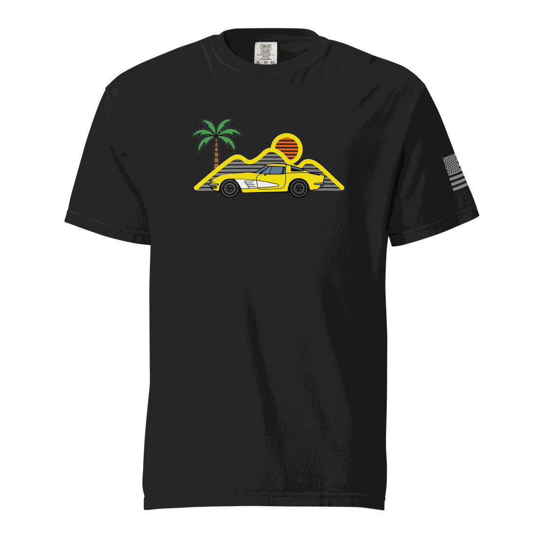 Retro classic Corvette t-shirt black