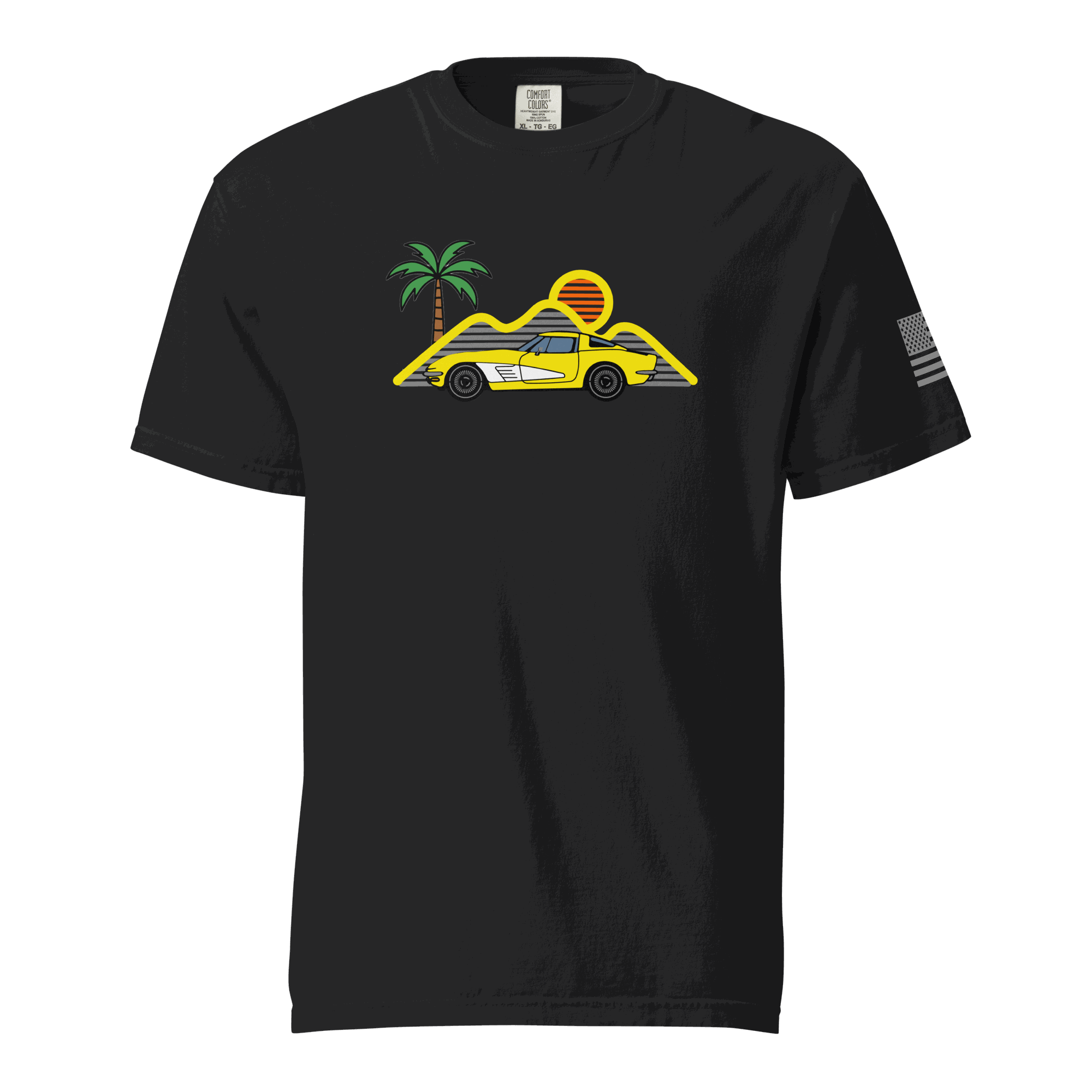Retro classic Corvette t-shirt black