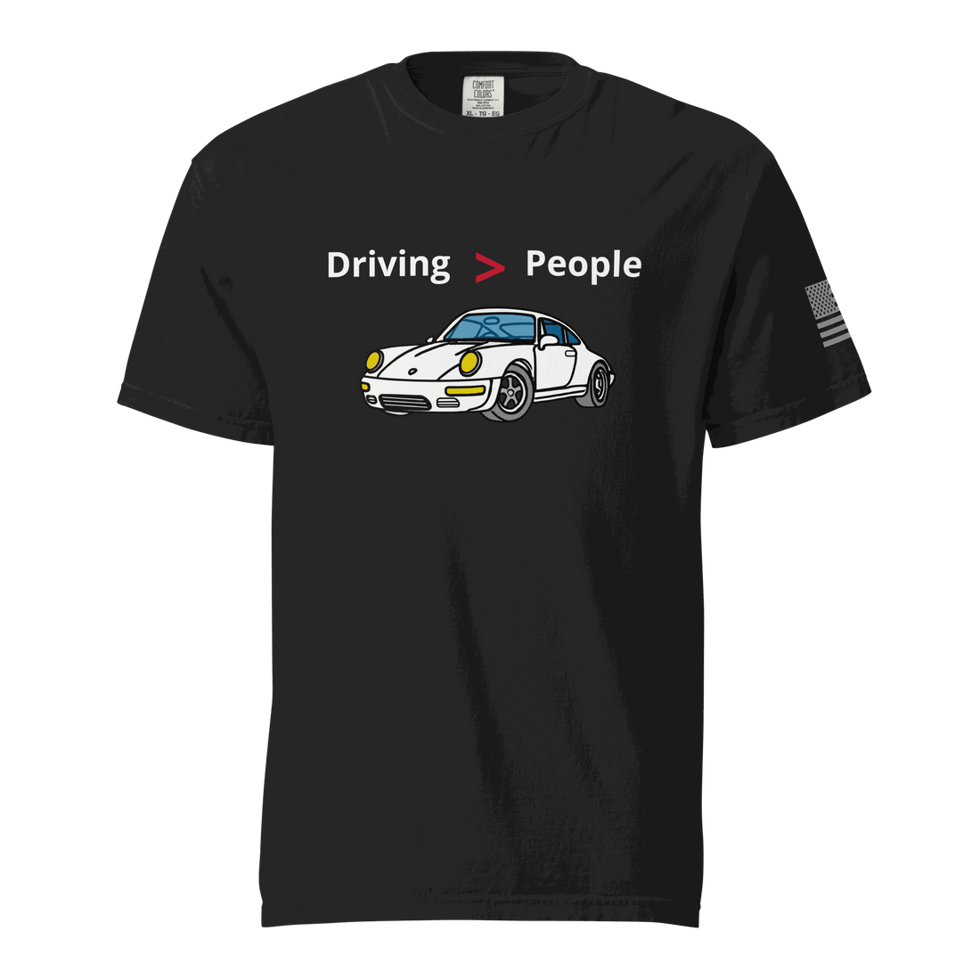 Car T-shirt . This shirt says it so you don’t have to. Cars are better than people