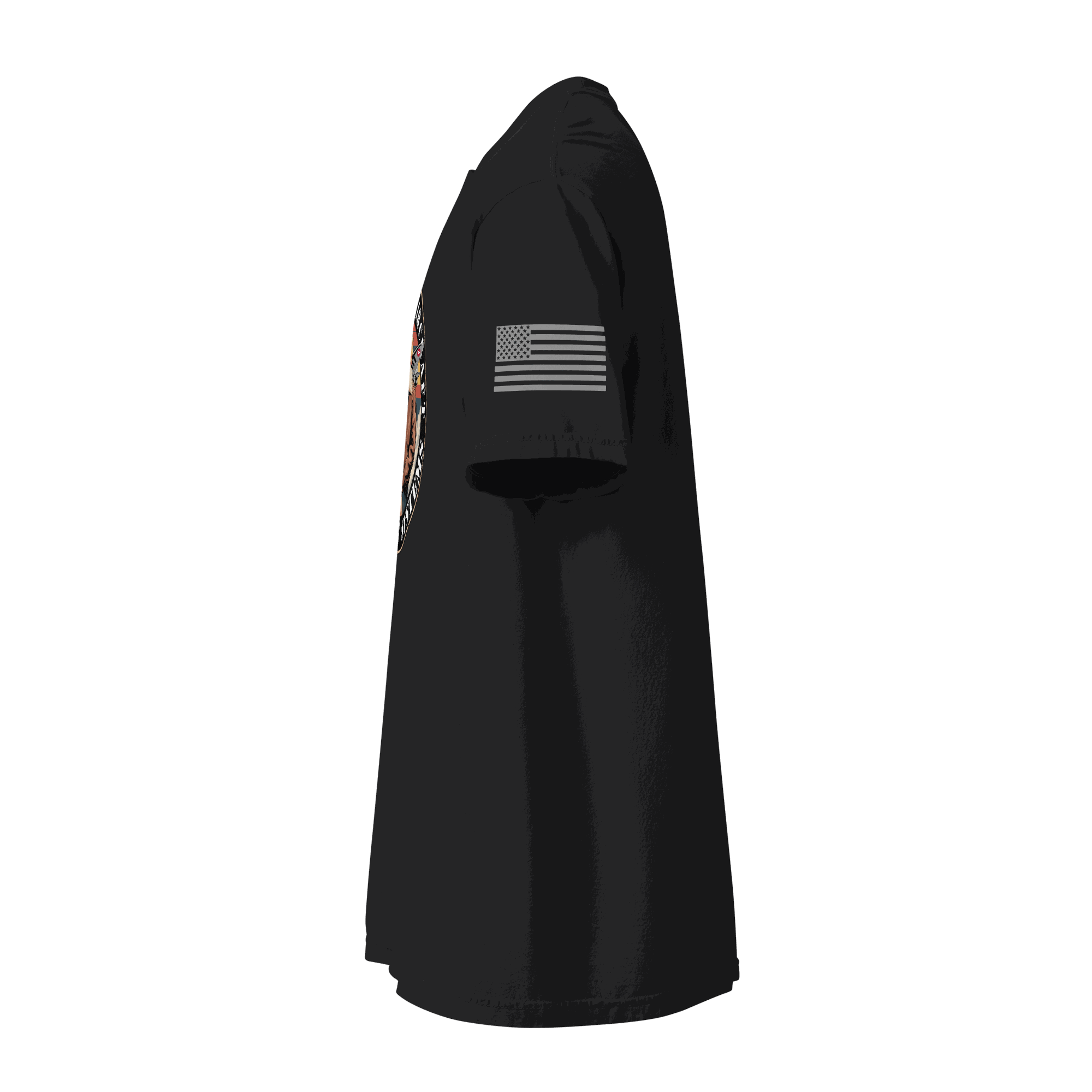 Tactical Shooting T-Shirt with target graphic, heavy cotton, and relaxed fit for streetwear and range use